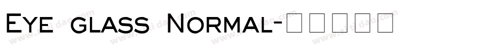 Eye glass Normal字体转换